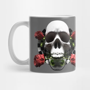 valentine Skull Roses  Anamorphic Illusion Mug